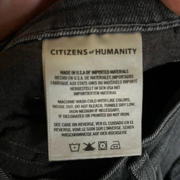 Citizen of Humanity Black Rocket Crop Midrise Skinny - Picture 14 of 14